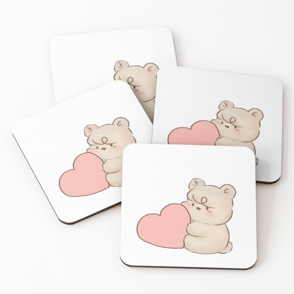 Item preview, Bear with a heart designed and sold by potatoocake.