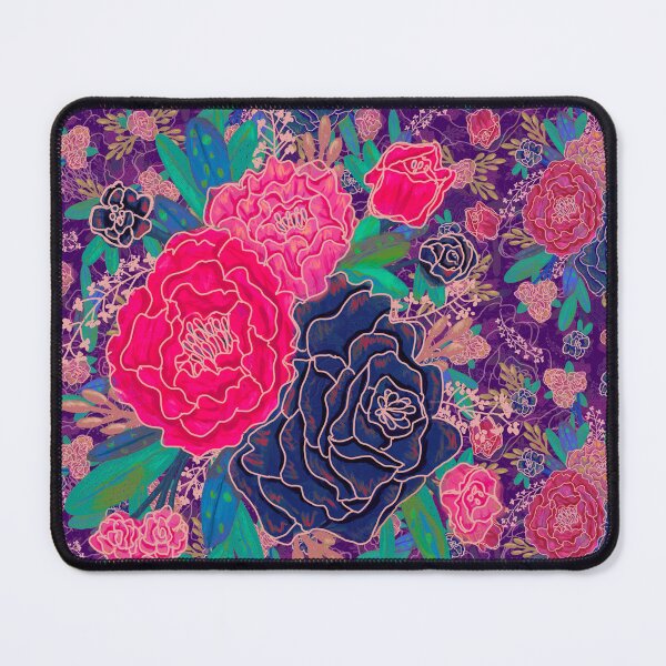 Item preview, Pink peonies and a blue rose. designed and sold by AmberAzbell.