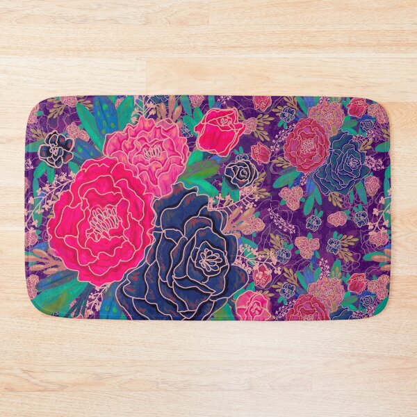 Item preview, Pink peonies and a blue rose. designed and sold by AmberAzbell.