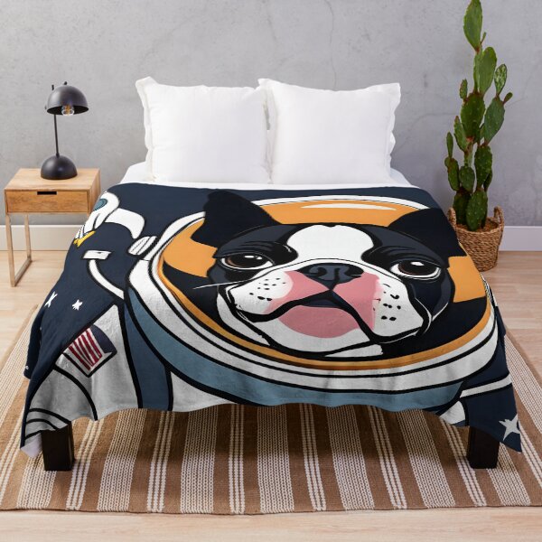 Item preview, One Small Step For Dogs, One Giant Leap For Boston Terriers designed and sold by Hall-O-Gram.