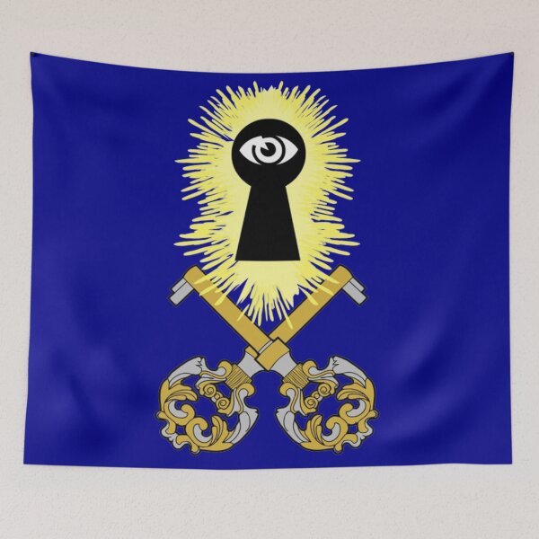Item preview, Crossed Keys Jolly Roger (Dark Blue) designed and sold by MurpheusTech.