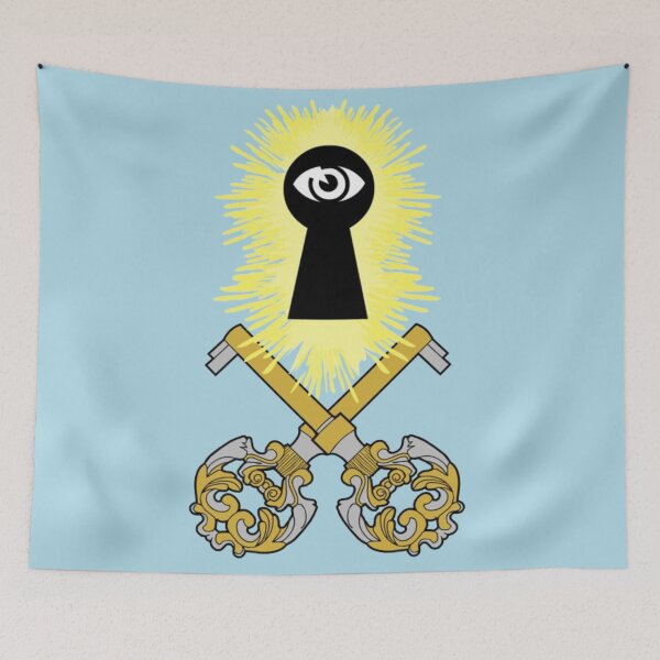 Item preview, Crossed Keys Jolly Roger (Light Blue) designed and sold by MurpheusTech.