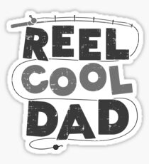 Reel Cool Dad fishermen Gift Sticker