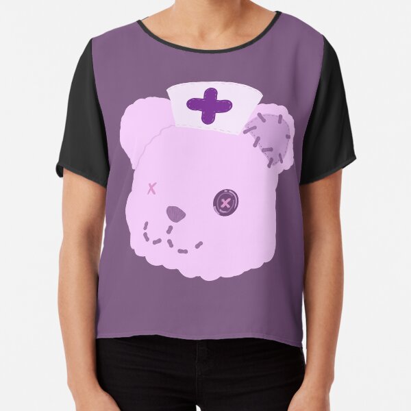 Nurse Bear Chiffon Top