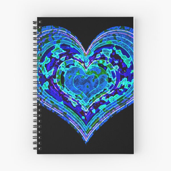 Item preview, psychedelic heart designed and sold by ricobarinas.