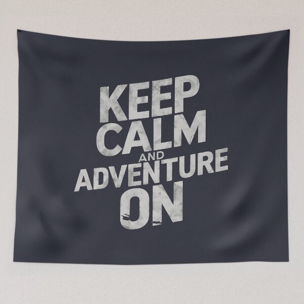 Item preview, keep calm and adventure on designed and sold by Bernd Friese.
