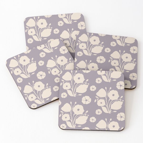 Item preview, Hazy Lilac and Pristine floral design. Benjamin Moore colors. designed and sold by ahahdodo.