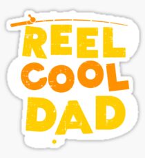 Reel Cool Dad fishermen Gift Sticker