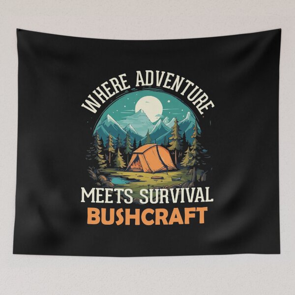 Item preview, Where Adventure meets survival Bushcraft designed and sold by RaselStyleHub.