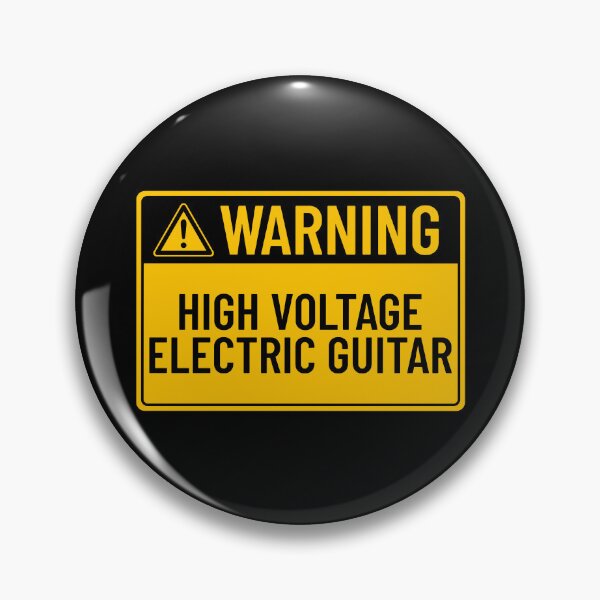 Item preview, Warning: High Voltage Electric Guitar designed and sold by mr-k-store.