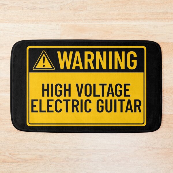 Item preview, Warning: High Voltage Electric Guitar designed and sold by mr-k-store.