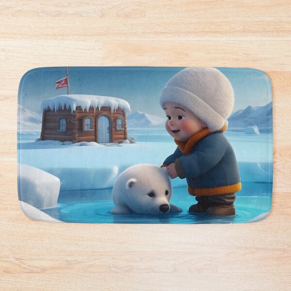 Item preview, Child with baby Arctic seal designed and sold by Astralia.