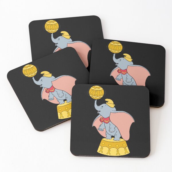 Item preview, Circus elephant awareness ribbon (Yellow) designed and sold by CaitlynConnor.