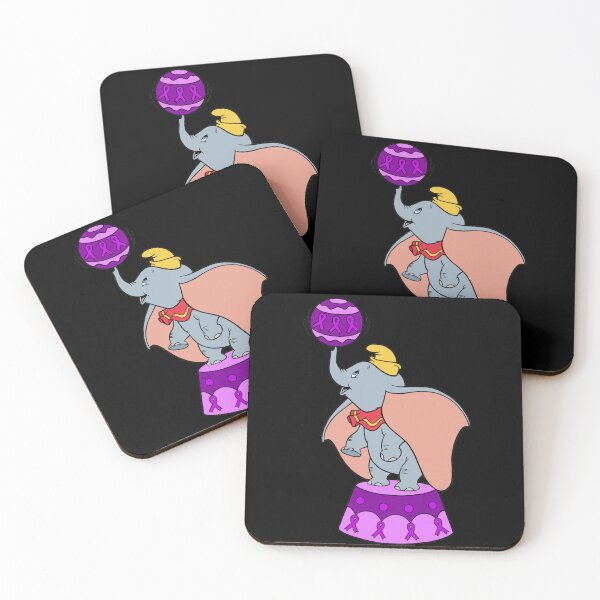 Item preview, Circus elephant awareness ribbon (Purple) designed and sold by CaitlynConnor.