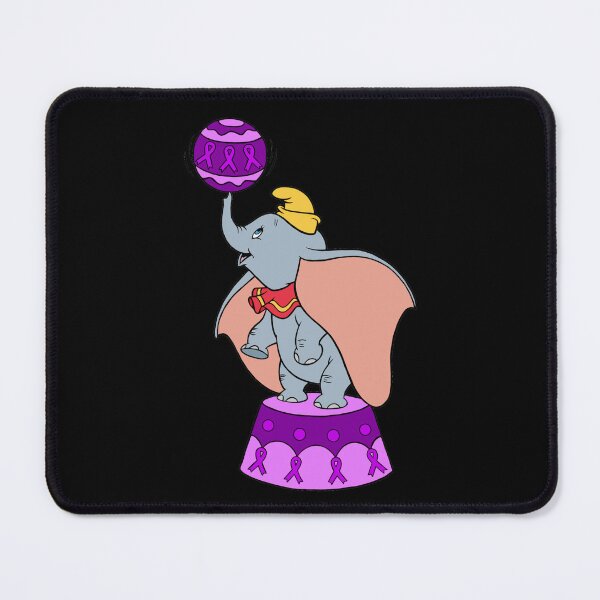 Item preview, Circus elephant awareness ribbon (Purple) designed and sold by CaitlynConnor.