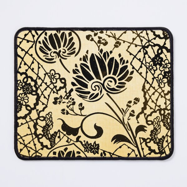 Item preview, Japanese Katagami Stencil Hasu Lotus Flower designed and sold by ChidoriVintage.