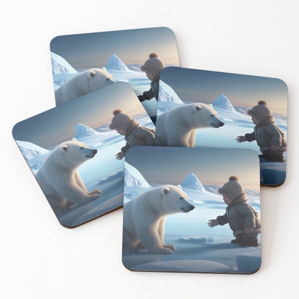 Item preview, Child with polar bear in Antarctica designed and sold by Astralia.