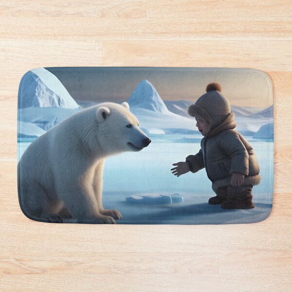 Item preview, Child with polar bear in Antarctica designed and sold by Astralia.