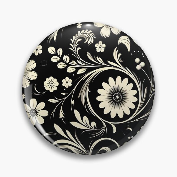 Item preview, Black Floral Pattern designed and sold by GraphicsClub.
