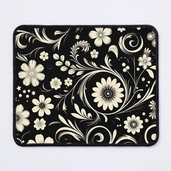 Item preview, Black Floral Pattern designed and sold by GraphicsClub.