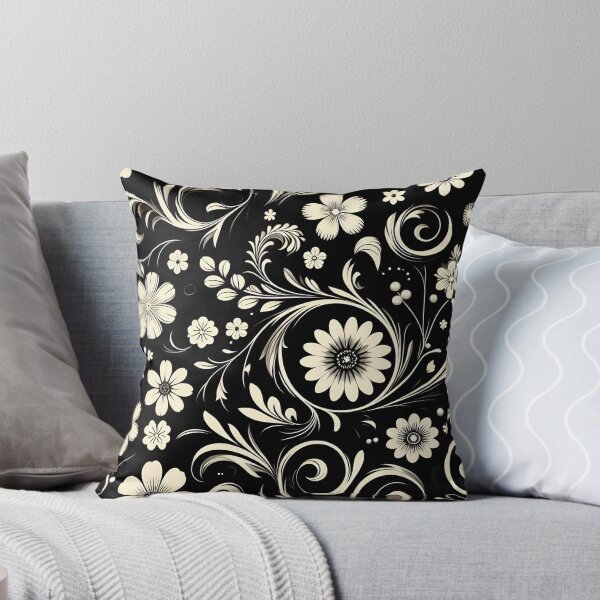 Item preview, Black Floral Pattern designed and sold by GraphicsClub.