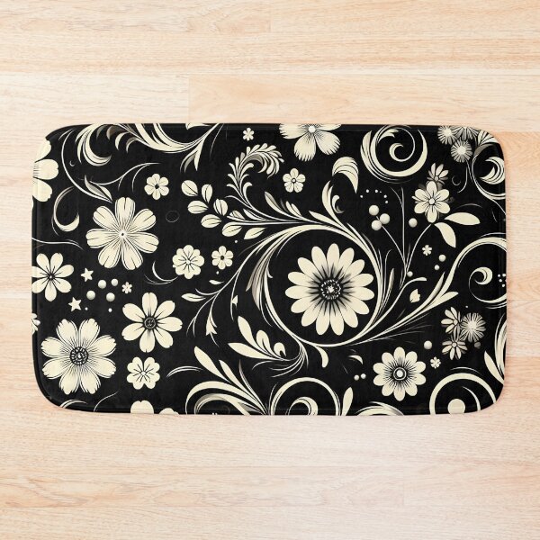 Item preview, Black Floral Pattern designed and sold by GraphicsClub.