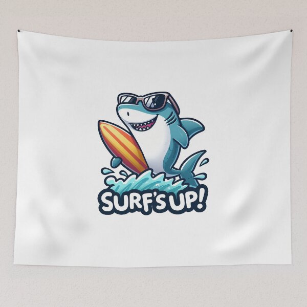 Item preview, Surfing Shark Cute designed and sold by clintang.