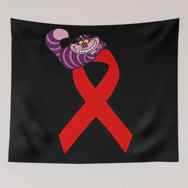Item preview, Smiling Cat Awareness Ribbon (Red) designed and sold by CaitlynConnor.