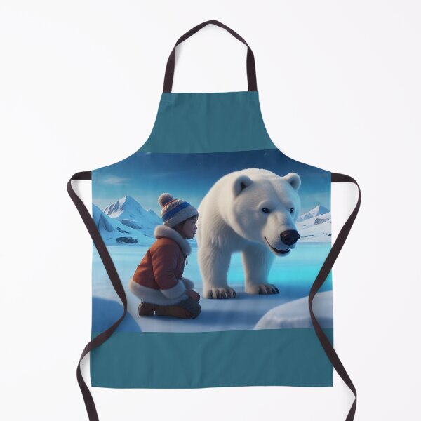 Item preview, Little girl with a polar bear in Antarctica designed and sold by Astralia.