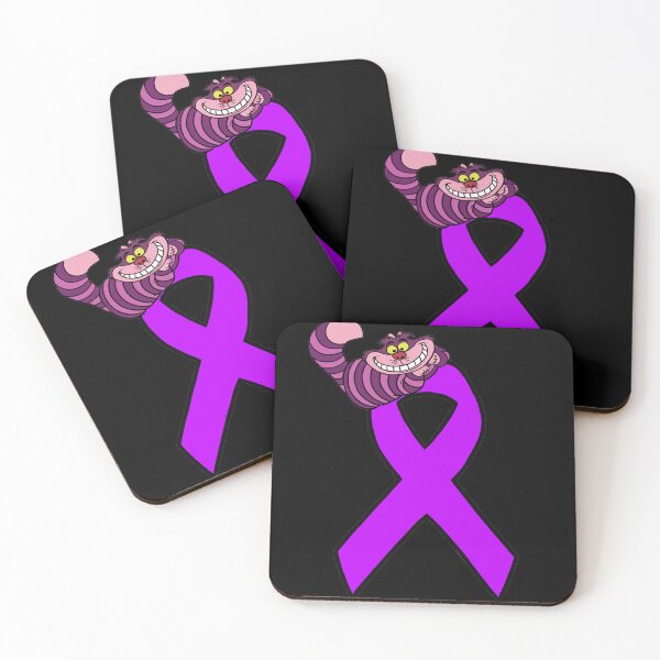Item preview, Smiling Cat Awareness Ribbon (Purple) designed and sold by CaitlynConnor.