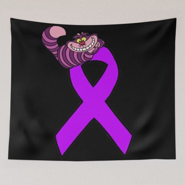 Item preview, Smiling Cat Awareness Ribbon (Purple) designed and sold by CaitlynConnor.