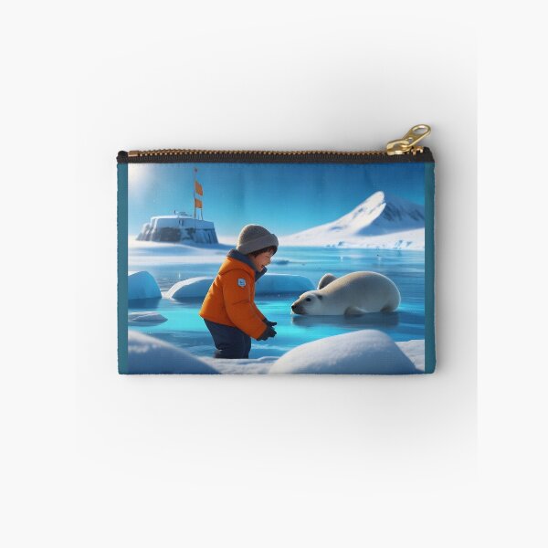 Item preview, Little boy with a seal in the arctic designed and sold by Astralia.