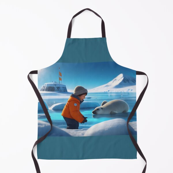 Item preview, Little boy with a seal in the arctic designed and sold by Astralia.
