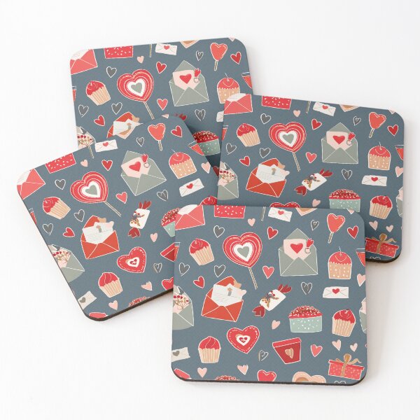 Item preview, Valentine’s Day Pattern: Love Letters and Sweet Confections designed and sold by creativekrish.