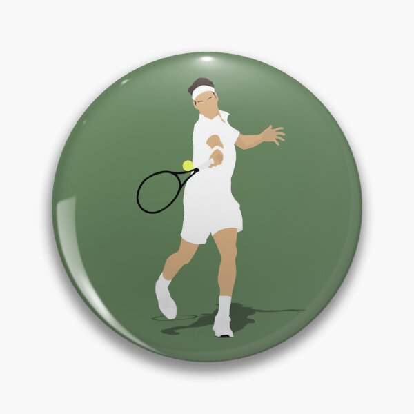 Aperçu de l'œuvre Rogér Federer celebration dessin minimaliste créée et vendue par ArlemUnivers.