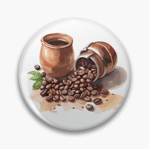 Item preview, Spilled coffee beans designed and sold by Sch1Stickers.