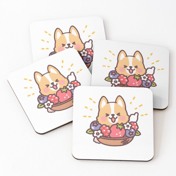 Item preview, Fruit platter - Fruit corgi designed and sold by Kappadog.