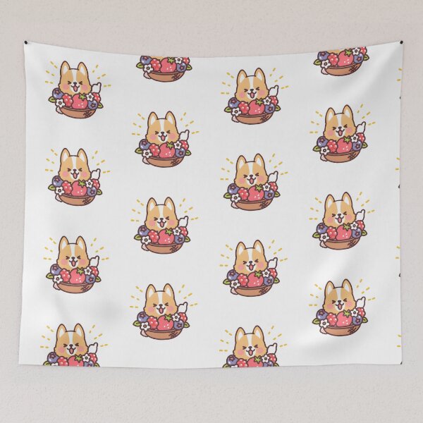 Item preview, Fruit platter - Fruit corgi designed and sold by Kappadog.