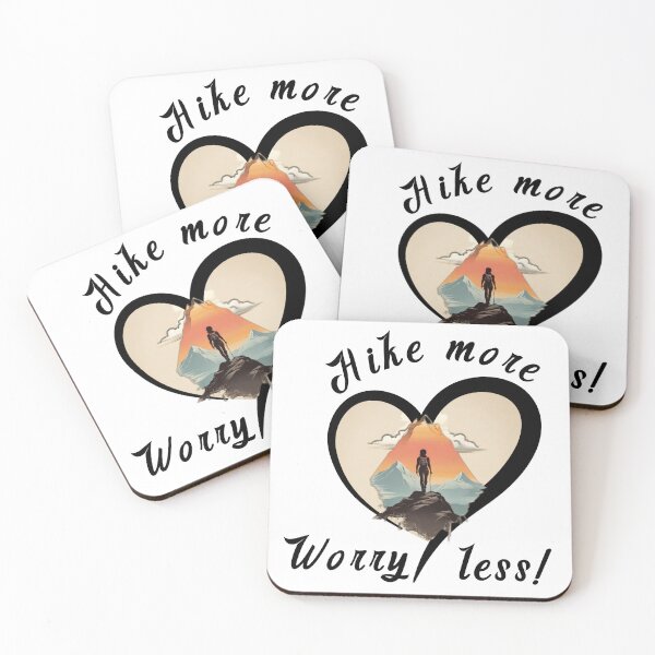 Item preview, Hike More Worry Less! designed and sold by strokli.