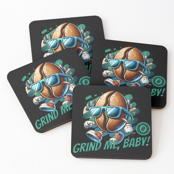 Item preview, Grind me baby! designed and sold by Belarte.shop.