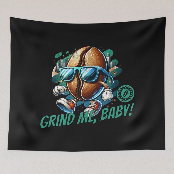 Item preview, Grind me baby! designed and sold by Belarte.shop.