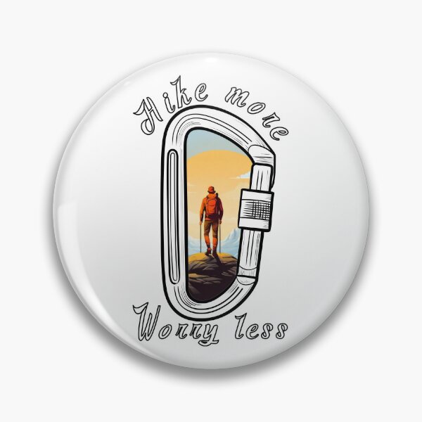 Item preview, Hike More Worry Less - Hiking Carabiner designed and sold by strokli.
