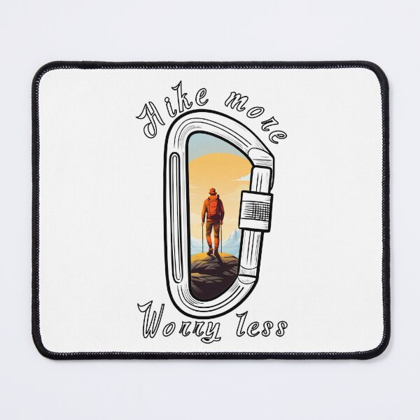 Item preview, Hike More Worry Less - Hiking Carabiner designed and sold by strokli.