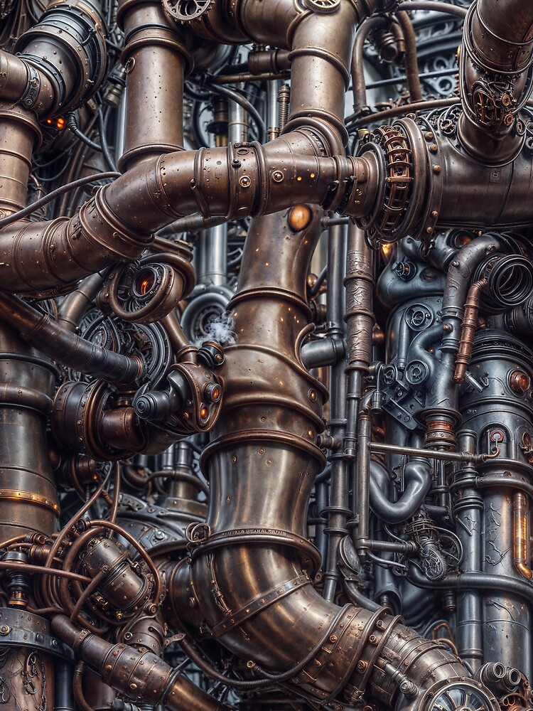 Aperçu 3 sur 3. Sac à cordon avec l'œuvre Steampunk 21 créée et vendue par oduchossoir.