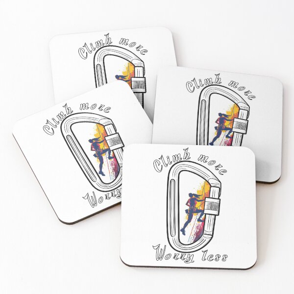 Item preview, Climb More Worry Less - Hiking Carabiner designed and sold by strokli.