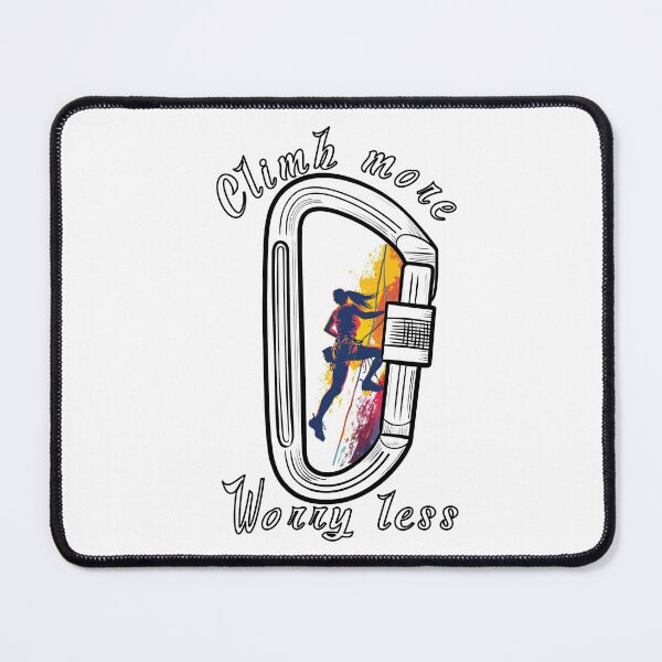 Item preview, Climb More Worry Less - Hiking Carabiner designed and sold by strokli.