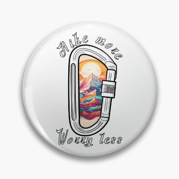 Item preview, Hike More Worry Less - Hiking Carabiner designed and sold by strokli.