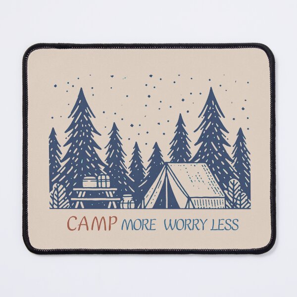 Item preview, Camp More Worry Less designed and sold by EllyArtStudio.