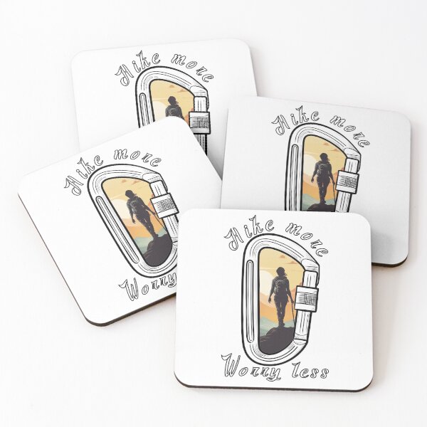 Item preview, Hike More Worry Less - Hiking Carabiner designed and sold by strokli.