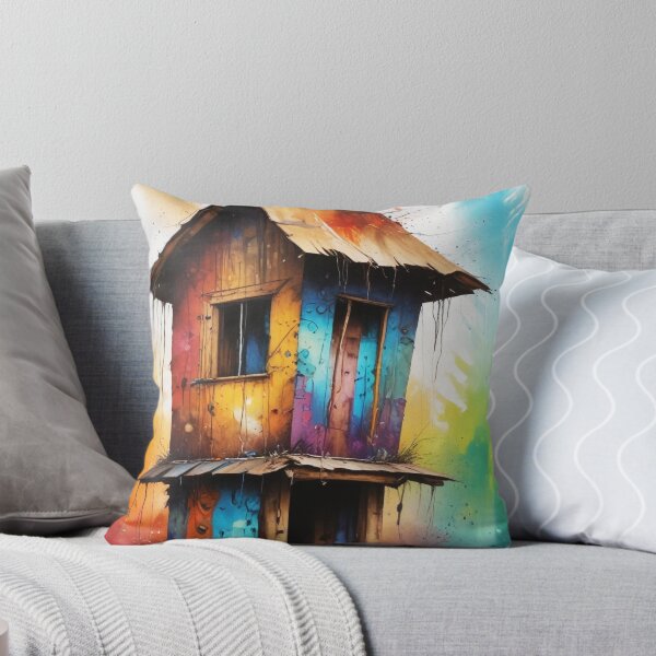 Item preview, Rural living acrylic colorful artwork print design  designed and sold by Anshu3813.